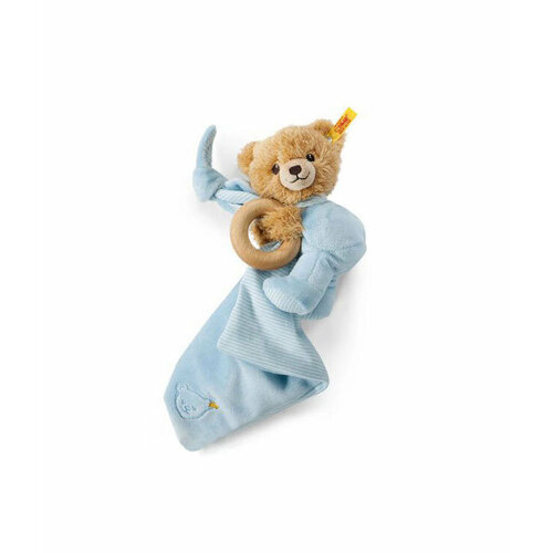 фото Мягкая игрушка steiff sleep well bear 3 in 1 blue (штайф мишка спи спокойно 3 в 1 голубой 16 см)