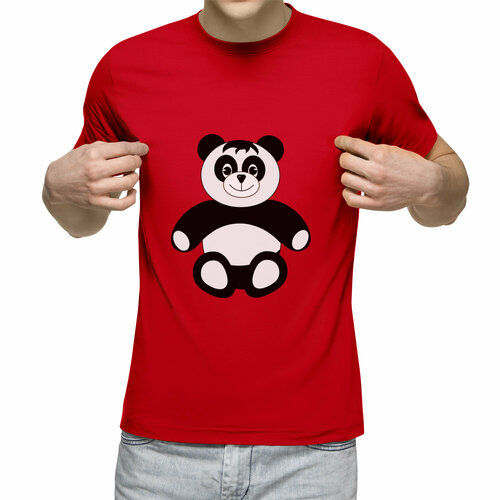 Футболка Us Basic, размер S, красный толстовка худи coolpodarok панда в шапке с пандой