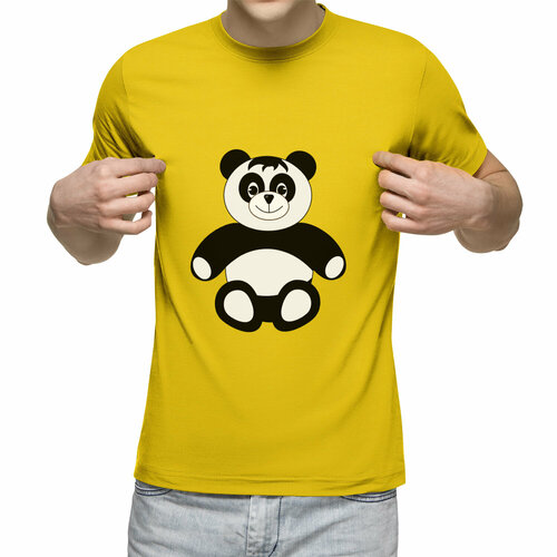 Футболка Us Basic, размер S, желтый толстовка худи coolpodarok панда в шапке с пандой