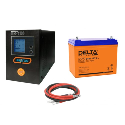 Инвертор (ИБП) Энергия Гарант-750 + Аккумуляторная батарея Delta DTM 1275 L энергия гарант 750 delta dtm 1275 l