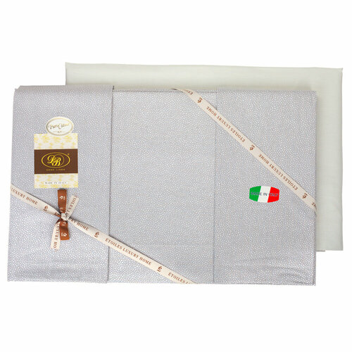 Комплект постельного белья Евро, ALMA / Постельное белье из Италии - 100% хлопок