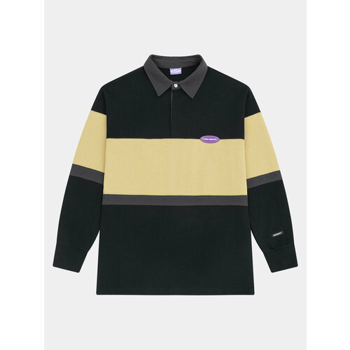 Свитшот YMKASHIX Rugby ymkashix, силуэт прямой, средней длины, трикотажный, размер XL, черный