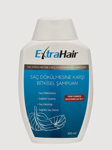 Изображение товара Шампунь кератиновый ExtraHair усиленный для роста и против выпадения волос без SLS 300 мл. Extra Hair