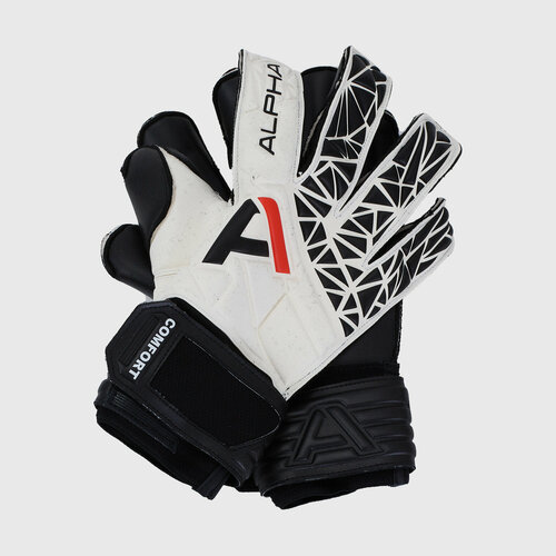 фото Вратарские перчатки alphakeepers, размер 8, черный, белый