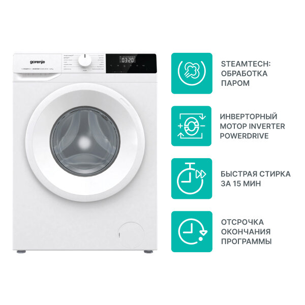 Стиральная машина Gorenje W1NHPI72SCS