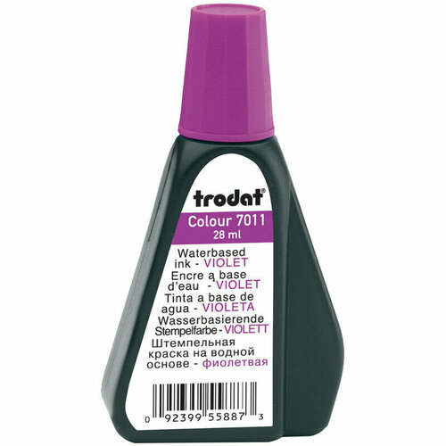 Штемпельная краска Trodat, 28мл, фиолетовая (52986), 071445