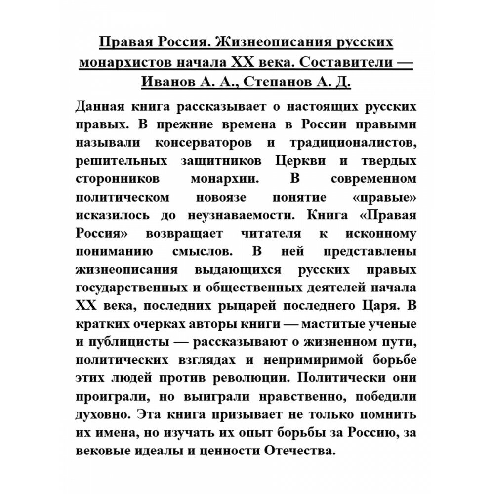 Правая Россия. Жизнеописания русских монархистов начала ХХ века - фото №19