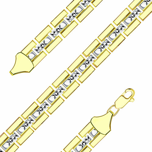 Браслет МагнаТ, желтое золото, 585 проба, длина 18 см.