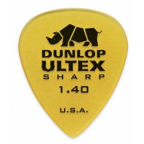 Медиатор Dunlop 433R1.40 Ultex Sharp, 1.4 мм, 1 шт.