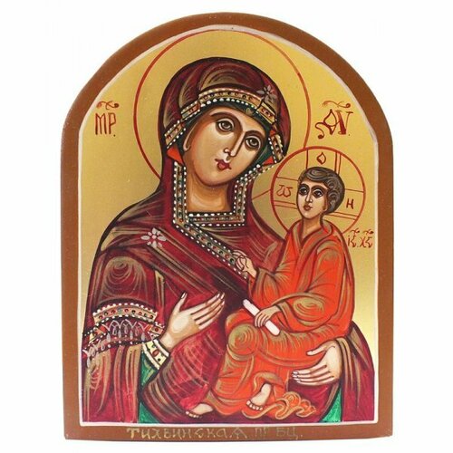 Икона Тихвинская Божией Матери рукописная, арт ИРГ-026