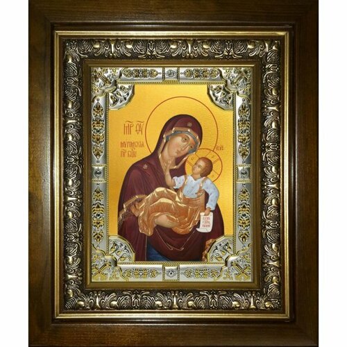 Икона Божьей Матери Муромская, 18x24 см, со стразами, в деревянном киоте, арт вк-5237