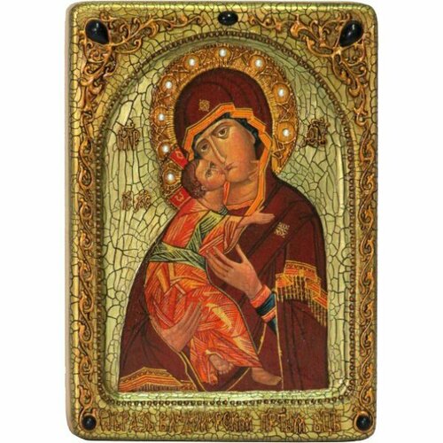 Икона Владимирская Божья Матерь писаная, арт ИРП-696 икона божья матерь донская писаная арт ирп 698