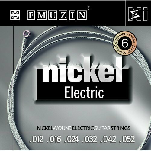 Струны для электрогитары Emuzin Nickel Electric 6N12-52 12-52 hlsae2401delia арфа леверсная 24 струны со звукоснимателем мастерская прохора лапина
