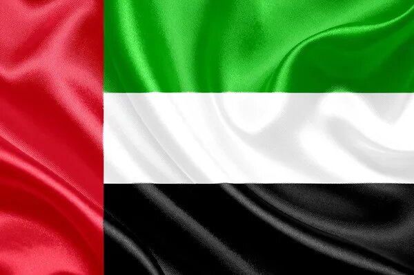 Настольный флажок Объединенных Арабских Эмиратов (ОАЭ) 15х22 см