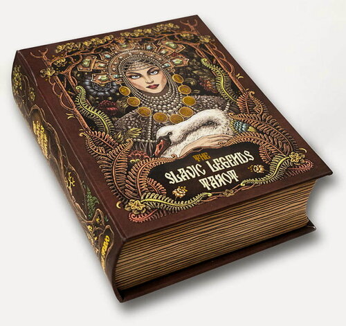 Изображение товара Карты Таро The Slavic Legends Tarot 12cm black, Taroteca / Славянские Легенды 12 см черный срез