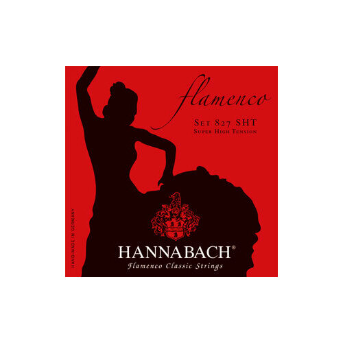 Hannabach 827SHT Red FLAMENCO Комплект струн для классической гитары желтый нейлон/посеребренные