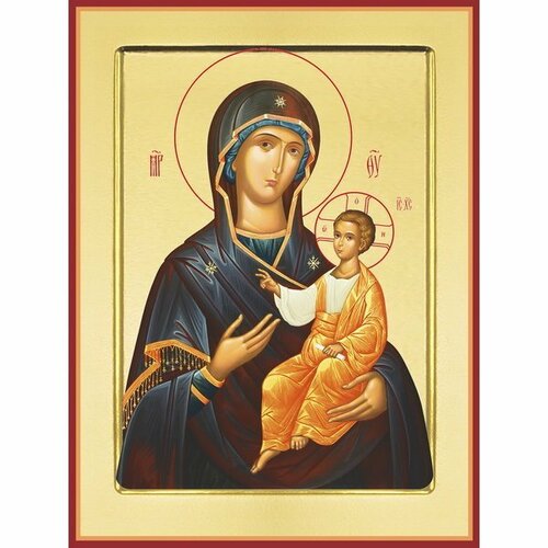 Икона Божьей Матери Одигитрия, арт PKI-БМ-83 икона божьей матери боголюбская арт pki бм 80