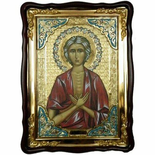 Храмовая икона Мария Египетская в фигурном киоте 60 Х 80 см, арт ХБИ-260