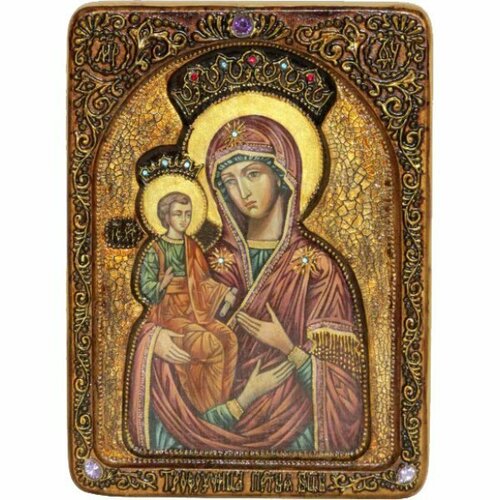 Икона Божьей Матери Троеручица писаная, арт ИРП-712 икона божьей матери умиление писаная арт ирп 713