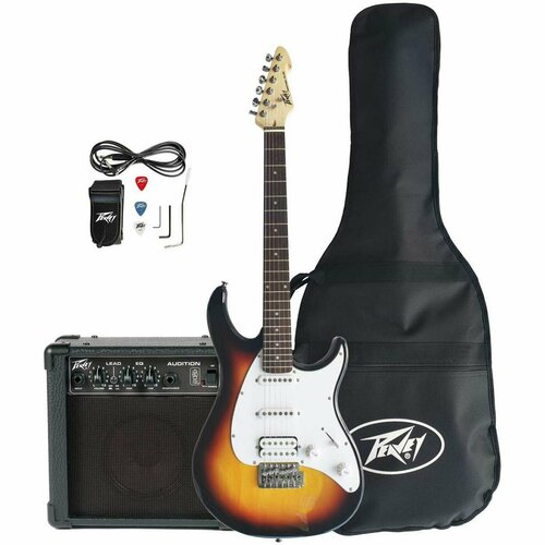 peavey raptor plus pack sunburst w audition комплект электрогитара комбик аксессуары Электрогитара Peavey Raptor Plus Pack Sunburst