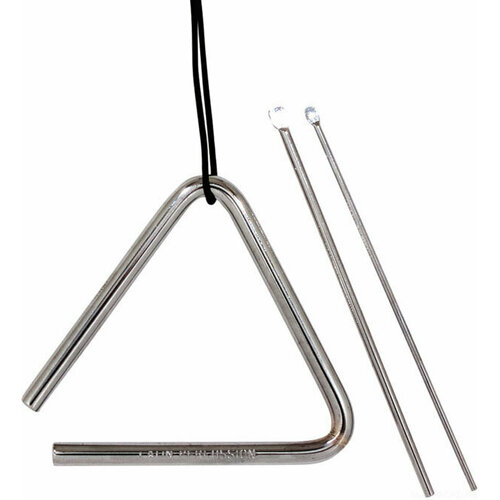LP LP311B Triangle 5 треугольник, хромированная сталь, 2 палочки, шнурок (LP861122)