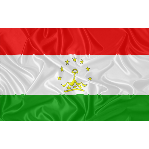 Флаг Таджикистана 90*135 см Смерть Полиэфирный шелк