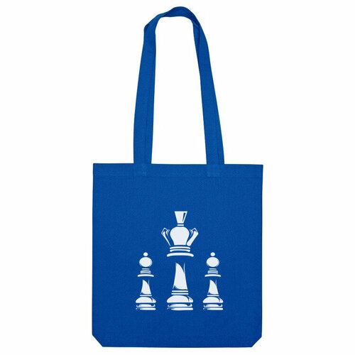 Сумка «Шахматы. Шахматные фигуры. Для шахматиста» (ярко-синий) стол шахматы шахматные фигуры белый 65x65 см кухонный квадратный с принтом
