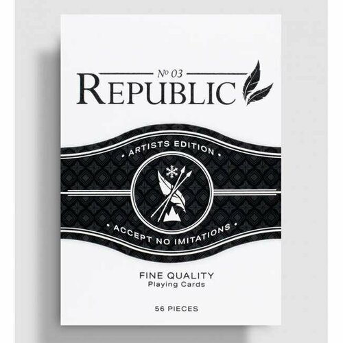 Карты Ellusionist Republics deck black игральные карты ellusionist marbles мраморные шарики