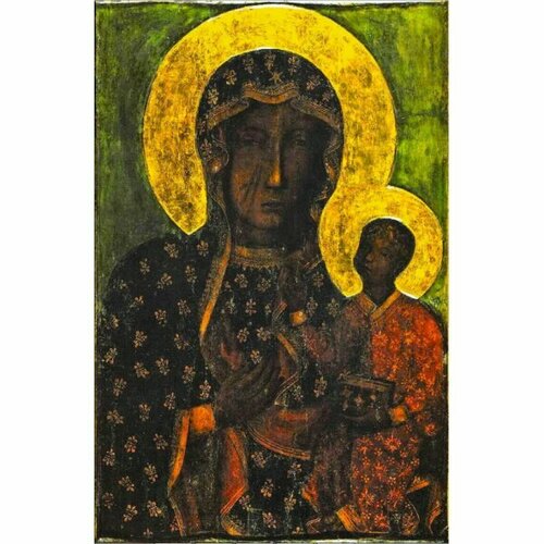 Икона Богоматерь Ченстоховская (копия старинной), арт ОПИ-689
