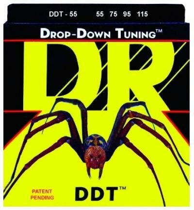 Струны для бас-гитары DR Drop-Down DDT-55 55-115