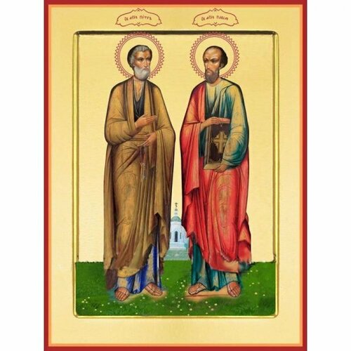 Икона Петр и Павел Апостолы ростовая, арт PKI-АП-38