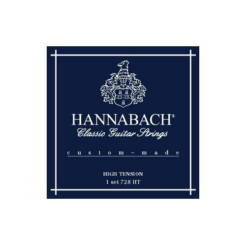 Струны для классической гитары Hannabach 728HT Custom Made Blue 28-44 струны для классической гитары hannabach 728mt black custom made