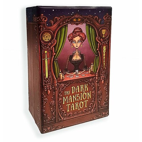 карты taroteca studio карты таро the elemental wisdom tarot large version 14cm taroteca таро мудрость стихий 14 см Карты Таро The Dark Mansion Tarot deck 12cm Version 3rd, Taroteca / Темный Особняк, 12 см, черный ср