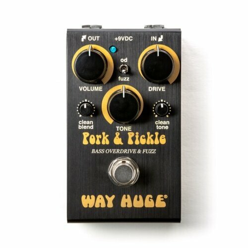 WM91 Way Huge Smalls Pork & Pickle Overdrive & Fuzz Педаль эффектов, Dunlop amuzik lef 306 fuzz педаль для электрической гитары и басов традиционная металлическая оболочка настоящий байпас