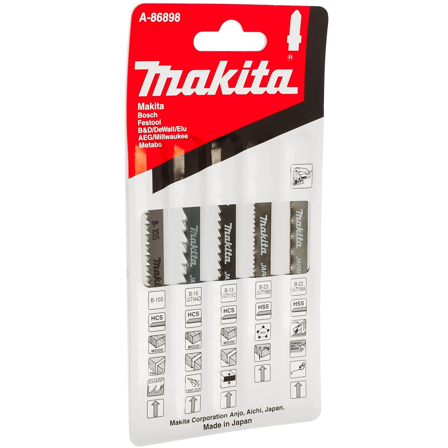 Набор пилок для электролобзика Makita A-86898 5 шт. - фотография № 19