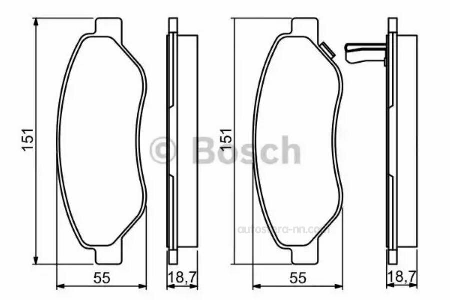 Тормозные колодки Bosch - фото №2