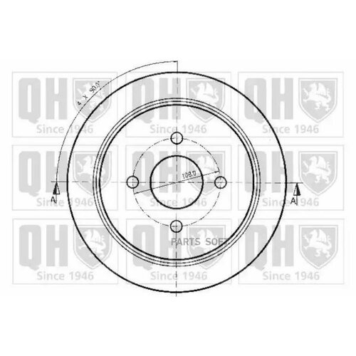 Тормозной Диск Задни QUINTON HAZELL арт. BDC4349