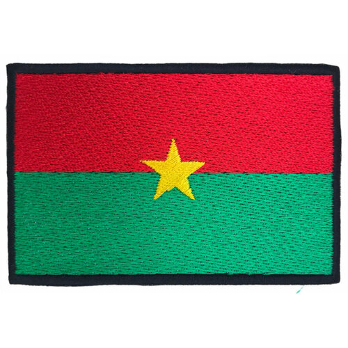 Нашивка флаг Буркина-Фасо марки спорт футбол буркина фасо 1985 7 штук