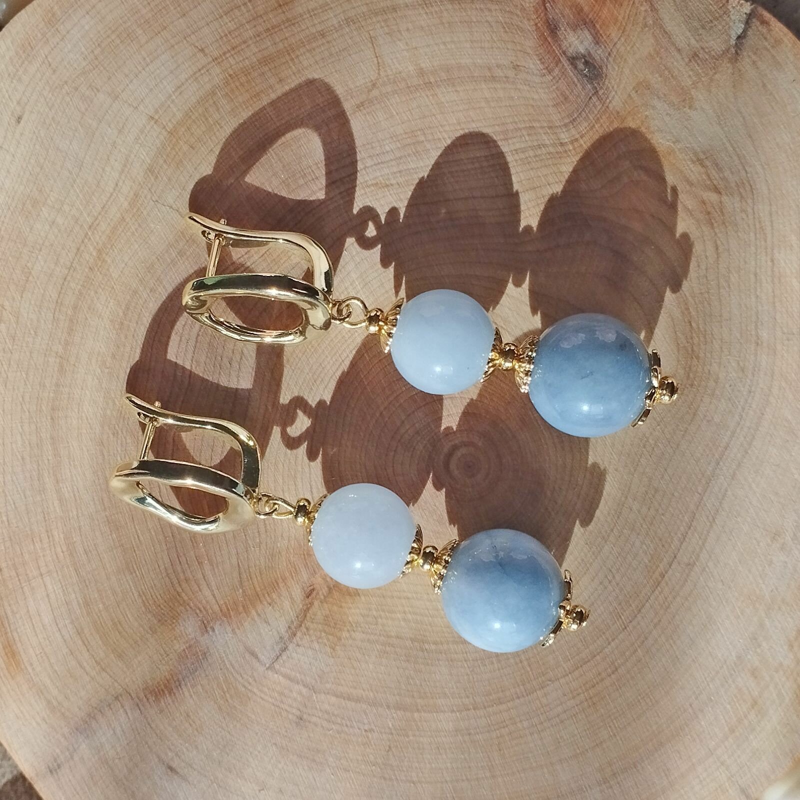 Серьги, хрусталь, агат, кварц, фианит