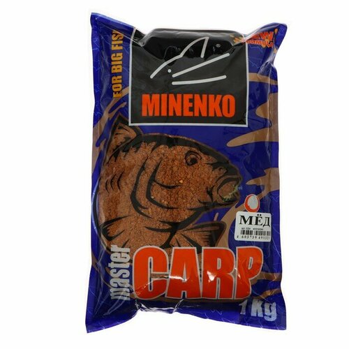 Прикормка MINENKO Master Carp, Мёд, меланжевый, 1 кг