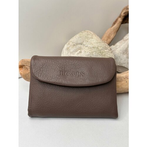 фото Кошелек digals, фактура гладкая, коричневый