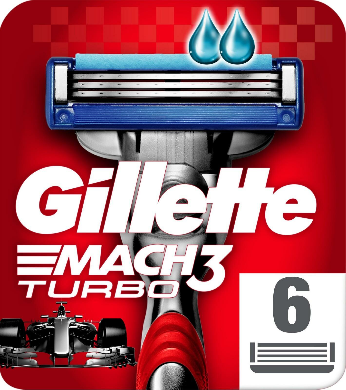 Сменные кассеты Gillette MACH3 Turbo 6 шт - фото №6