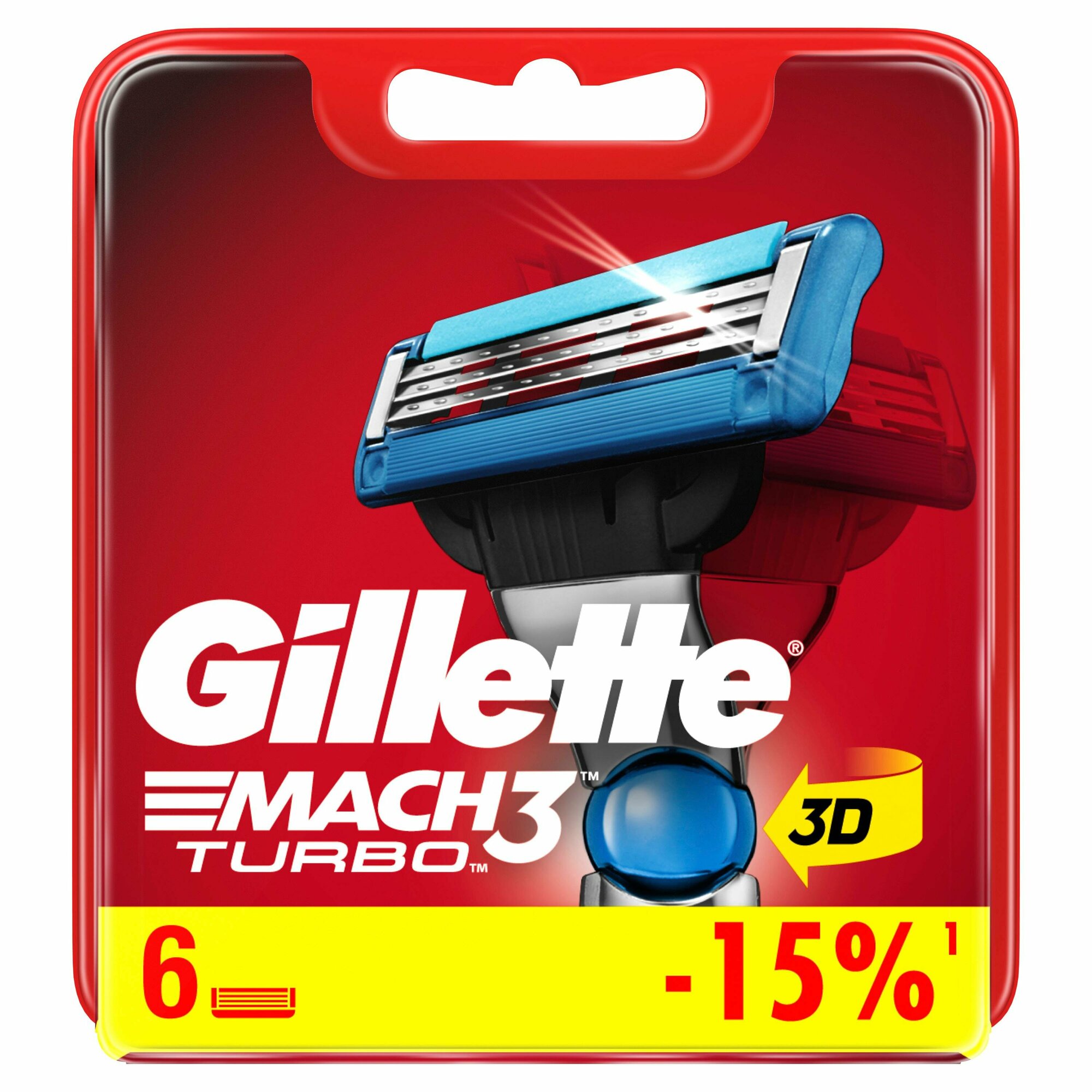 Сменные кассеты Gillette MACH3 Turbo 6 шт - фото №5