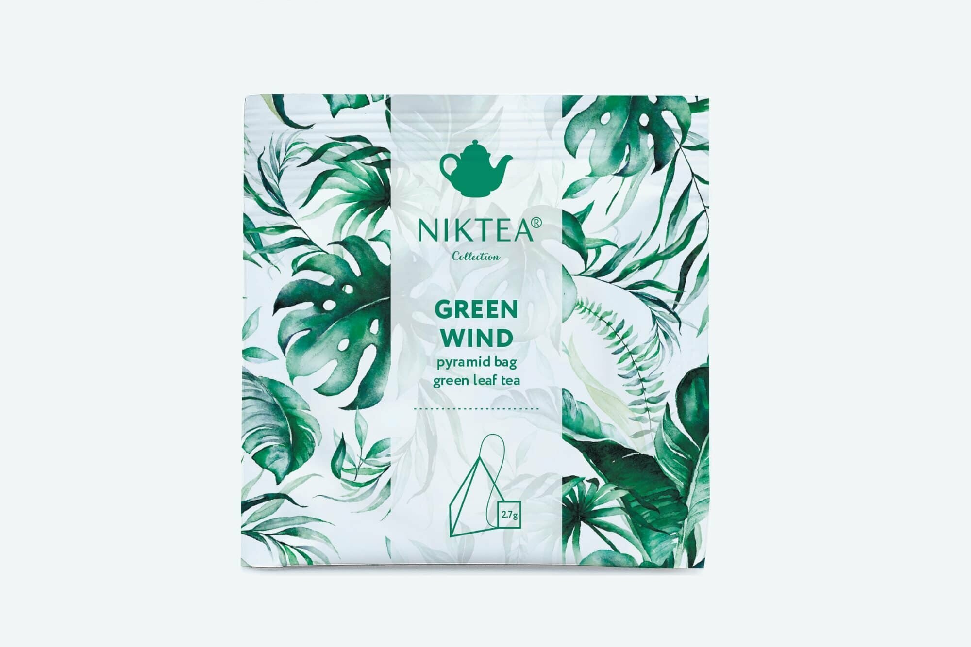 Чай в пирамидках зеленый NIKTEA Green Wind, NIKTEA Зелёный ветер - фото №2