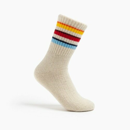 Носки TOD OIMS, размер 38/40, бежевый, белый носки miiow размер 39 44 серый бежевый