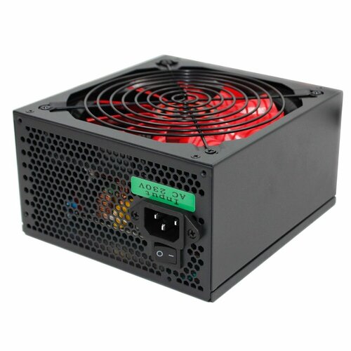 Ginzzu Блок питания PC800 14CM Red 80+ black, APFC,24+4p,4 PCI-E 6+2 , 7 SATA, 4 IDE, оплетка, кабель питания, цветная коробка