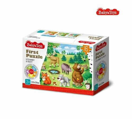 Десятое Королевство Пазл First Puzzle "Кто живет в Лесу" (16 эл) Baby Toys