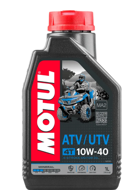 Масло моторное минеральное 4-тактное для квадроциклов Motul Motul 4T 10W-40 ATV-UTV 1L MOTUL-10W40-ATVUTV-1