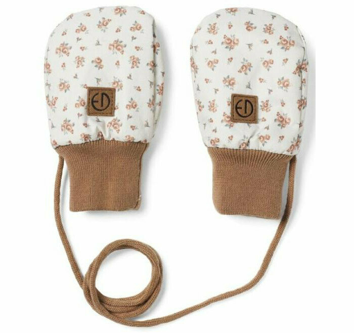 фото Варежки с широким манжетом на шнурке Autumn Rose