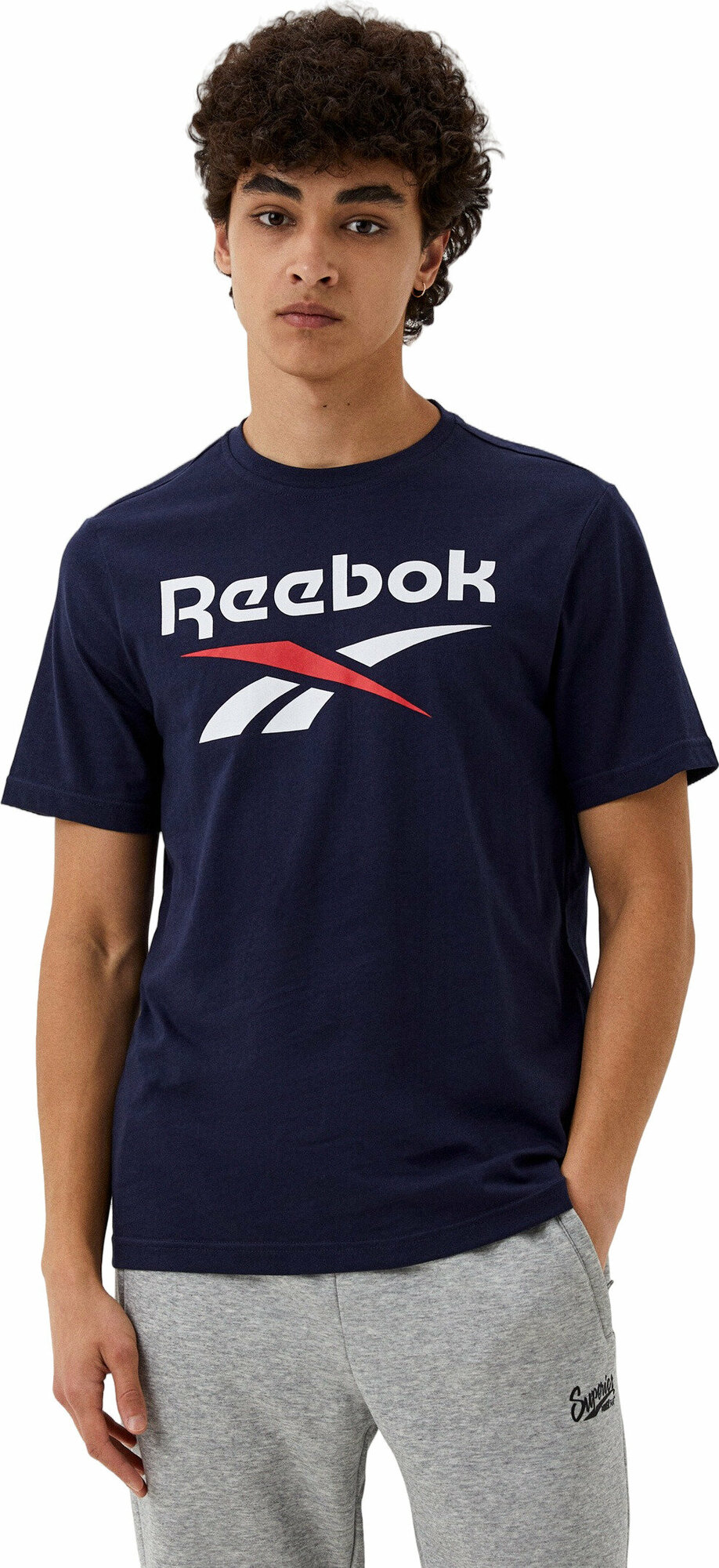 Футболка-муж.REEBOK IDENTITY STACKED XL
